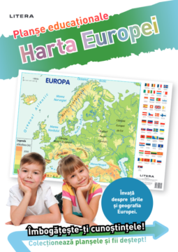 Harta Europei. Planse educationale (Litera)