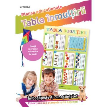 Tabla inmultirii. Planse educationale (Litera)