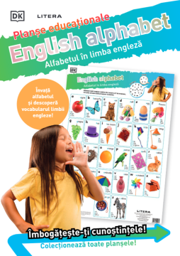 English Alphabet. Alfabetul in limba engleza. Planse educationale (Litera)