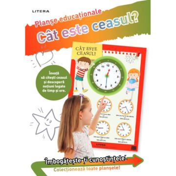 Cat este ceasul? Planse educationale (Litera)