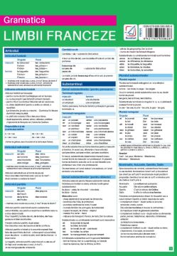 Gramatica limbii franceze. Pliant (Booklet)