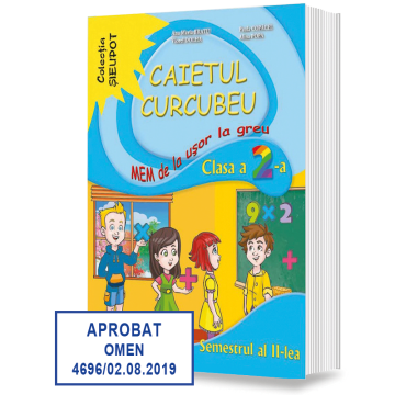 Caietul CURCUBEU, MEM de la ușor la greu, Clasa a II-a, semestrul II (Sigma)