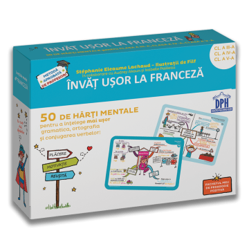 Invat usor la Franceza: 50 de harti mentale - Volumul II - Cls. a III-a, a IV-a, a V-a (DPH)