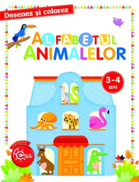 Desenez si colorez. Alfabetul animalelor. 3-4 ani (Litera educational)
