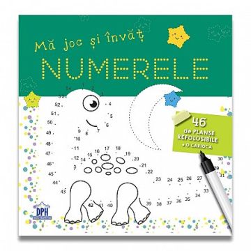 MA JOC SI INVAT NUMERELE - 46 de planse refolosibile + o carioca (DPH)