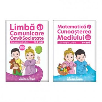 Set 2 caiete, A4, pe domenii, grupa mica 3-4 ani (Autor L.Culea) - Aprobat Ministerul Educatiei (Diana)