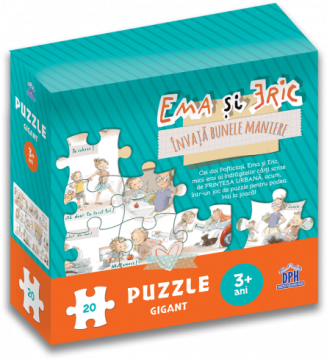 Ema si Eric invata bunele maniere - Puzzle gigant (DPH)