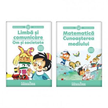 Set 2 caiete, A4, pe domenii, grupa mare 5-6 ani (Autor M. Andreianu) - Aprobat Ministerul Educatiei (Diana)