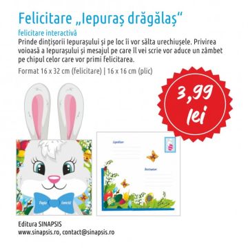 Felicitare Iepuras Dragalas (Sinapsis)