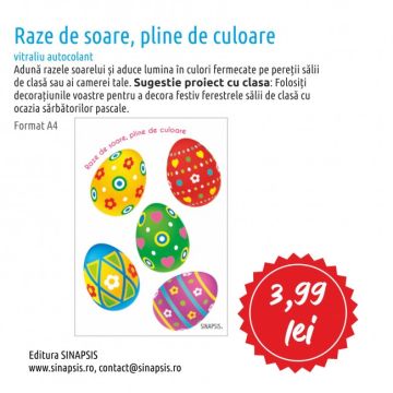 Raze de soare, pline de culoare - Vitraliu autocolant (Sinapsis)