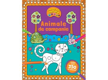 Animale de companie - Coloreaza dupa numere + Abtibilduri - Editura Kreativ