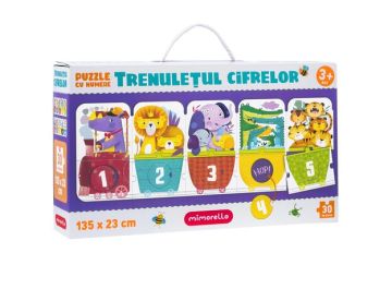  Joc educativ - Puzzle Mimorello - Trenuletul cifrelor (Kreativ)