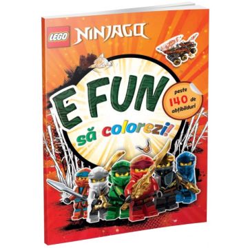 E fun sa colorezi - Ninjago (carte de colorat cu abtibilduri) (Gama)
