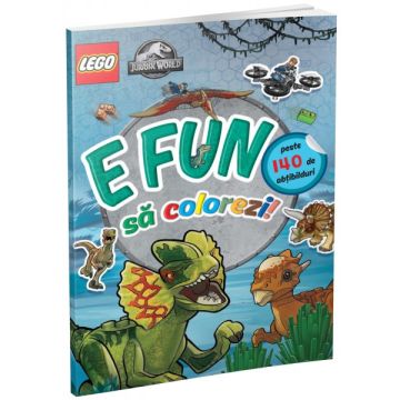 E fun sa colorezi - Jurassic World (carte de colorat cu abtibilduri) (Gama)