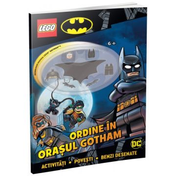 Ordine in orasul Gotham (carte de activitati cu benzi desenate si minifigurină LEGO®) (Gama)