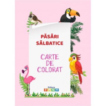 Carte de colorat - Pasari salbatice (Ars Libri)
