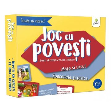 Carduri pentru invatarea citirii. Masa si ursul • Soarecele si pisica (Gama)