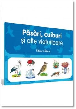 Mapa pasari - Cuiburi si alte vietuitoare (Diana)