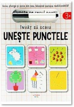 INVAT SA SCRIU. UNESTE PUNCTELE. Scrie, sterge si rescrie, folosind carioca reutilizabila! (Litera)