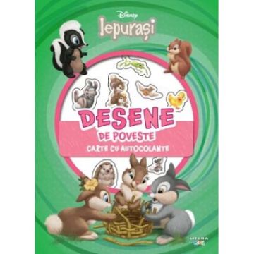 Disney. Iepurasi. Desene de poveste. Carte cu autocolante (Litera)