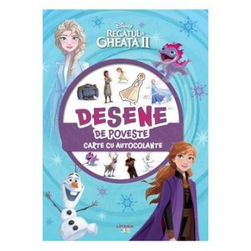 Diseny. Regatul de gheata II. Desene de poveste. Carte cu autocolante (Litera)