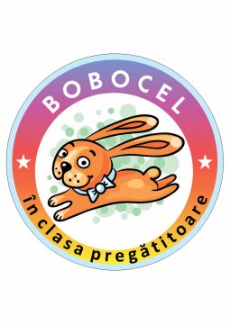 Insigna rotunda Bobocel - iepuras (Elicart)
