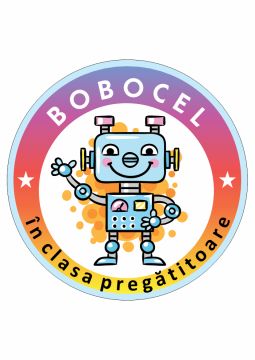 Insigna rotunda Bobocel - robotel (Elicart)