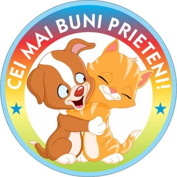 Insigna rotunda cei mai buni prieteni! (Elicart)