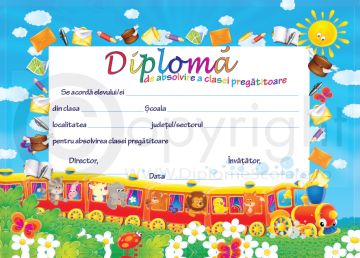 Diploma de Absolvire clasa pregatitoare 1 2025 (Joy)