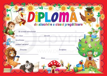 Diploma de Absolvire clasa pregatitoare 2 2025 (Joy)