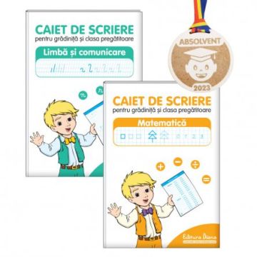 Pachet de absolvire pentru gradinita si clasa pregatitoare - Am invatat sa scriu (Diana)