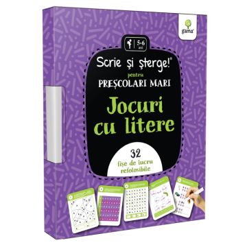 Jocuri cu litere • pentru prescolari mari (Gama)