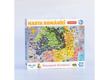 Joc educativ Mimorello - Harta Romaniei (Kreativ)