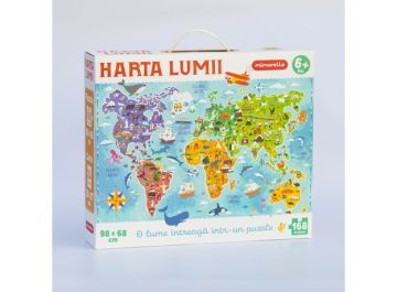 Joc educativ Mimorello - Harta Lumii (Kreativ)