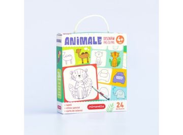 Joc educativ Mimorello - Animale - Desenam pas cu pas (Kreativ)