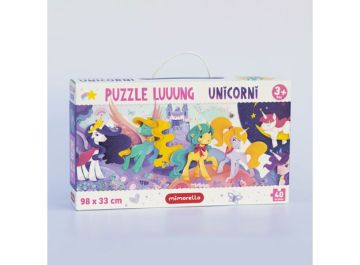 Joc educativ Mimorello - Puzzle luuung - Unicorni (Kreativ)
