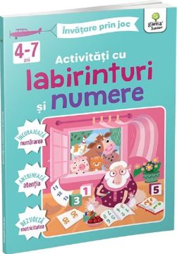 Activitati cu labirinturi si numere 4-7 ani (Gama)