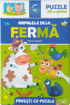 Povesti cu puzzle. Animalele de la ferma (Litera)