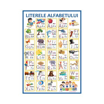 Plansa LITERELE ALFABETULUI (Taida)