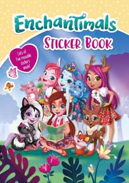 Enchantimals  Sticker Book, Carte cu autocolante și de colorat (3121/ENSB)