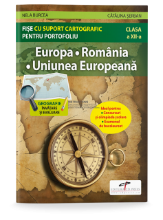 Europa. Romania. Uniunea Europeana. Fise cu suport cartografic pentru portofoliu (CD PRESS)