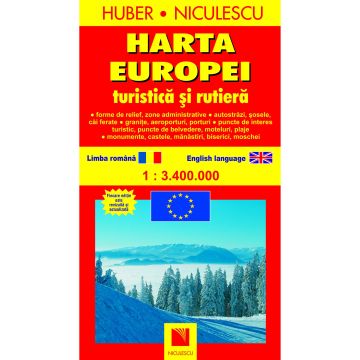 Europa. Harta turistica si rutiera