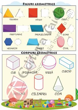 PLANSA FIGURI CORPURI GEOMETRICE (Taida)