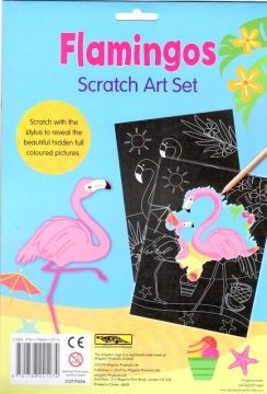 Flamingos Scratch Art Set, Imagini razuibile (3127/FGSA)
