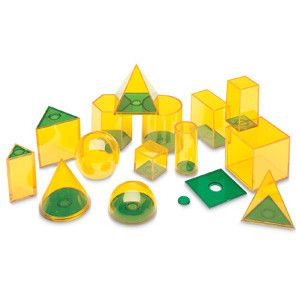 Forme geometrice GeoSolids - 14 piese
