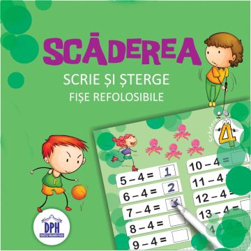 Scrie si sterge - Scaderea (Didactica Publishing House)
