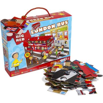 Grafix Puzzle de podea - Plimbare cu autobuzul (45 piese)