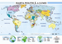Harta politica a lumii - Plansa format A2 (Aramis)