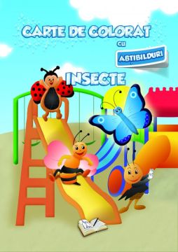 Carte de colorat cu abtibilduri. Insecte (Ars Libri)
