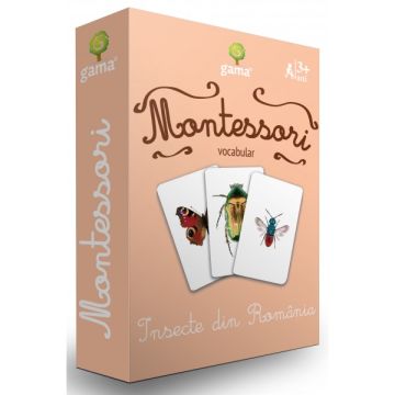  Insecte din Romania- CARTI DE JOC MONTESSORI (Gama)
